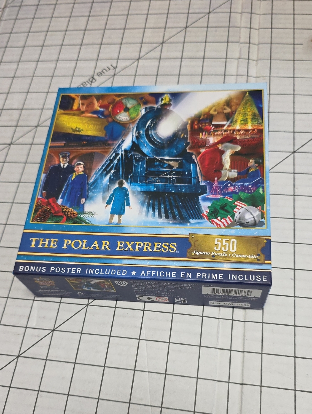 MasterPieces The Polar Express 550-Piece Jigsaw Puzzle - Blue Box,  NIB 24" X 18